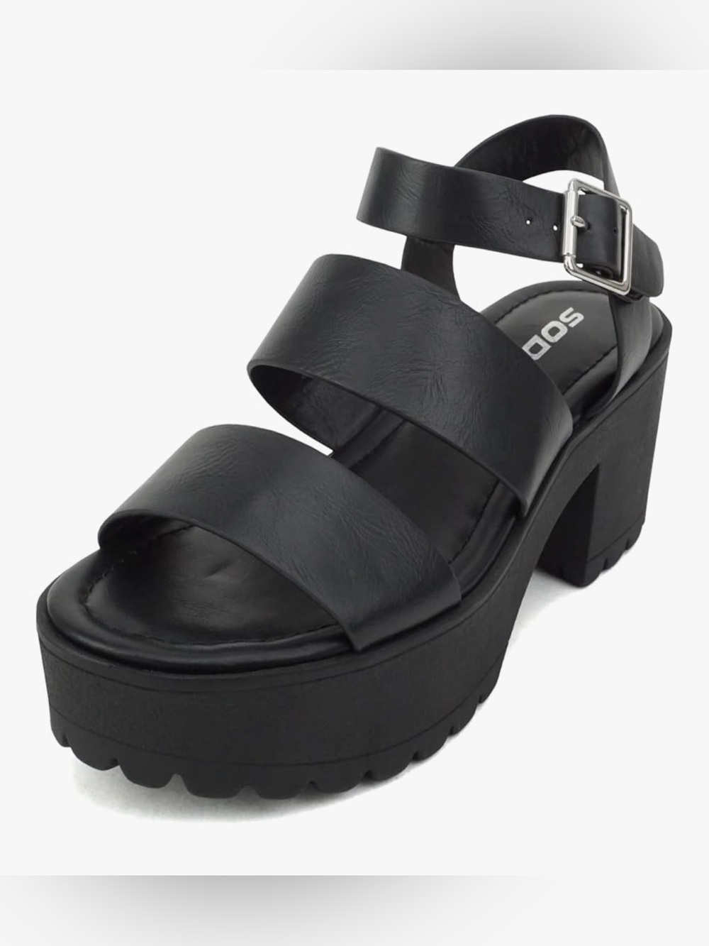 SODA Block Heel Sandals - Picture 2 of 5